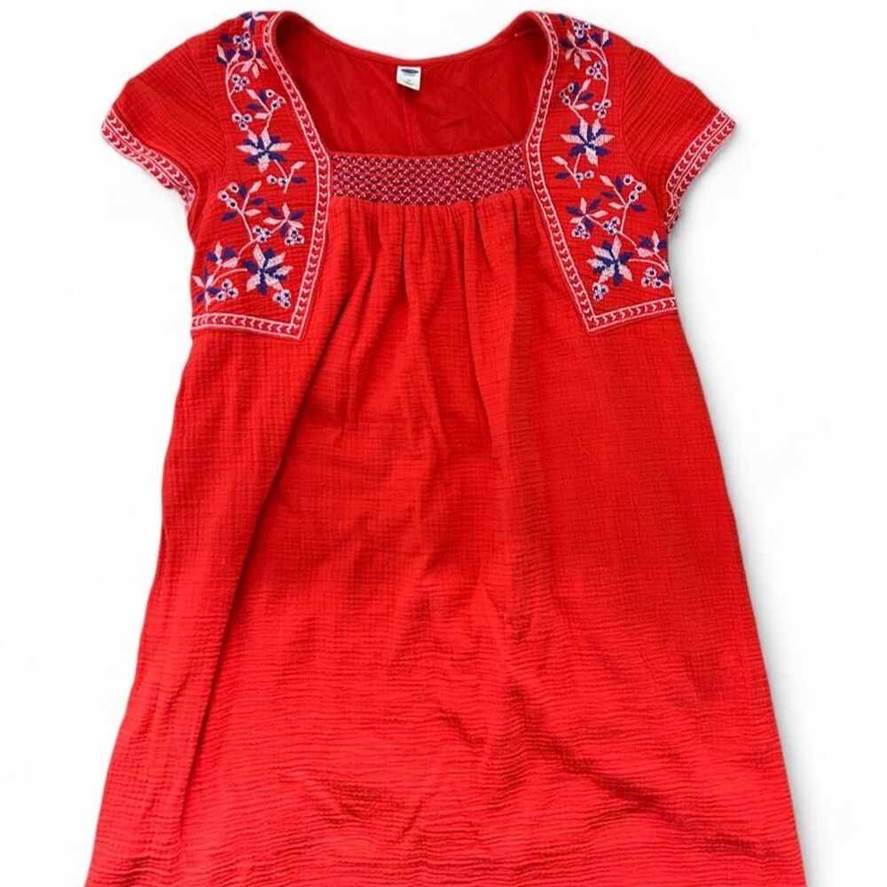 Cotton Embroidered Dress - M